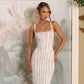 Floral Lace White Square Neck Sleeveless Maxi Dress Evening Party Dresses Woman Elegant Luxury