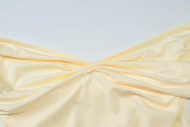 Woman 2 Piece Set Vacation Outfit Summer Twisted Off Shoulder Crop Top and Long Skirts Co Ord Sets