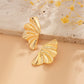 Minimalist Tiny Maple Leaf Stud Earrings Trend 2024 for Women Exquisite Punk Geometric Piercing Earrings Party Jewelry