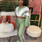 Contrast Patchwork Tracksuit 2 Piece Set Women Zipper Cardigan Jacket+Skinny Pants Casual Fashion Simple Sporty Suit