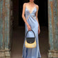 Patchwork Satin Lace Maxi Dress Women v-Neck Sleeveless Backless Summer Fashion Vacation Party Chic Elegant Vestidos