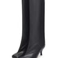 Autumn and Winter New 6cm Slim High Heels Knee High Women's Boots Round Toe Fashionable Women's Long Boots Knight Boots