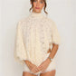 Women's Vintage Floral Lace High Neck Blouse Capelet Batwing Sleeve Open Back Bow Tie Backless Flowy Sheer Cropped Top