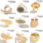18 Styles Vintage Punk Petal Flowers Rings for Women 2025 Trend Goth Geometric Adjustable Rings New Year Party Jewelry