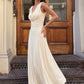 Cowl Neck Backless Sexy Midi Dress Women Elegant Ruched Waist Bodycon Long Evening Club Party Dress Female Gown