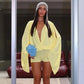 Deep V Neck Backless Long Sleeve Romper Yellow One Piece Jumpsuit Trendy Clothes Woman 2026 Vacation Outfits