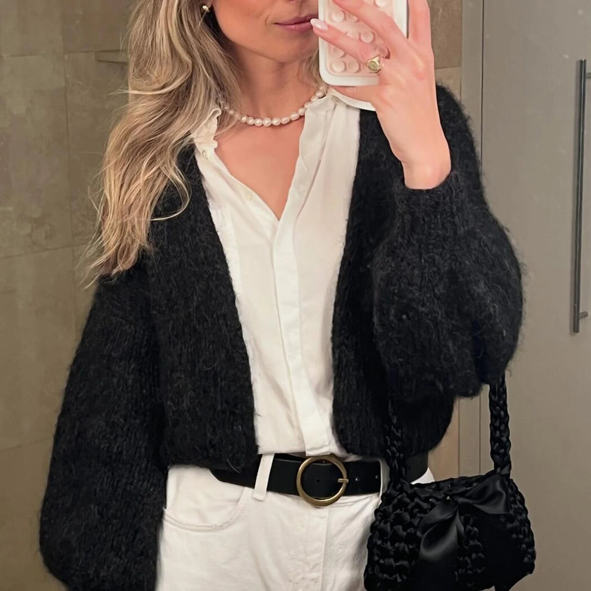 Casual Knitted Cardigan Women Solid Color Sweater Long Sleeve Loose Outcoat Autumn Winter Tops Lady Streetwear