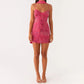 Sequin Beaded Cami Mini Dress Sexy Front V Neckline Sleeveless Short Dresses for Women Backless Criss Cross Straps Dress