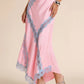 Lace Decoration Long Skirts Woman Summer Trend Elastic Waist Wrap Hip Daliy Street Y2K Elegant Style Classic Bottoms