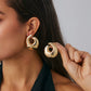 15 Styles Vintage Glossy Irregular Geometric Drop Earrings Women Fashion Statement Piercing Hanging Earring Ear Jewelry