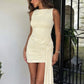 Sleeveless Draped Ruched Sexy Mini Dress Women Elegant O Neck Irregular Slinky Club Party Dress Female Summer 2026