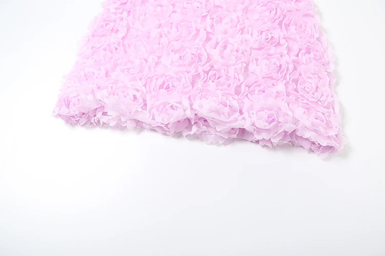 Sexy Flowers Hem Dress Women Lace Sleeveless Backless Classic Solid Birthday Party Beach Vacation Chic Mini Bodycon