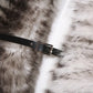 Metal Leather Buckle Faux Fur Crop Jacket Woman Streetwear Fashion Sexy Winter Coats 2025 New Arrivals
