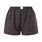 Women Y2k Gingham Boxer Shorts Stripes Button Elastic Waist Boxers Cute Mini Bloomers Plaid Loose Fit Boy Shorts