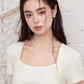 Square Neck Fitted T-Shirt, Ruched Short Sleeve Top