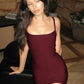 Spaghetti Strap Square Neck Sexy Mini Dress Women Horizontal Striped Bodycon Dress Elegant Club Night Out Party Dress