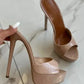 2026 Summer Women's Pointed Toe Open Toe Stiletto Cool Slippers Fashion Women's Wedding Dance Shoes