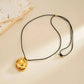 Sexy Simple Metal Pendant Choker Necklace for Women 2026 New Trend Adjustable Rope Long Chest Chain Daily Jewelry Gift