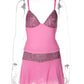 Sparkle Sexy Two Piece Set Women Elegant Spaghetti Strap Tank Top And Mini Skirt Set Female Skinny Club Party Dress Set