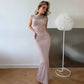 Polka Dot Print Sleeveless Bodycon Mermaid Maxi Dress 2026 Woman Elegant Vintage Long Party Dresses