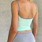 Chic Trend 2 Piece Set Women Fashion Low-Neck Line Patchwork Camisole+Skinny Skirts Sexy Simple Party Street Clubwear