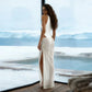 Two Piece Set Sleeveless Bodysuit and Mesh Split Long Skirt Sexy Vacation Beach Outfits Women Summer 2026