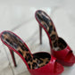 2026 Summer Women's Pointed Toe Open Toe Stiletto Cool Slippers Fashion Women's Wedding Dance Shoes