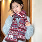 2025 Winter New Arrivals Y2K Bohemian Stripe Panel Neck Warmer Accessory For Woman