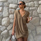 Asymmetric Ruched Sleeveless Mini Dress for Woman Fashion Summer Dresses 2026