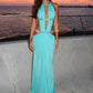 Sexy Summer Dress Women Vacation print Patchwork Hollow Fashion Halter Backless Ruched Elegant Party Club Long Bodycon