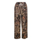 Foliage Print Wide Pants Women Autumn Vintage Hipster Y2K Fashion Wild Casual Loose Streetwear Style Skinny Trousers