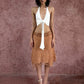 Hater Backless Bandages Ruched Crop Tank Top+Jacquard Patchwork Skirt Hottie Sexy 2 Piece Set Women Fashion Streetwear