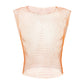 Men Fishnet Sexy Tank Tops Man Rhinestone Shiny See-Through Hollow Vest Mesh Sleeveless T-Shirt Transparent Clothing Clubwear