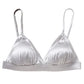 93.8% Real Mulberry Silk Women's Bralette Wireless Bra Triangle Cups Removable Padded Wire Free Lightly Lined Everyday