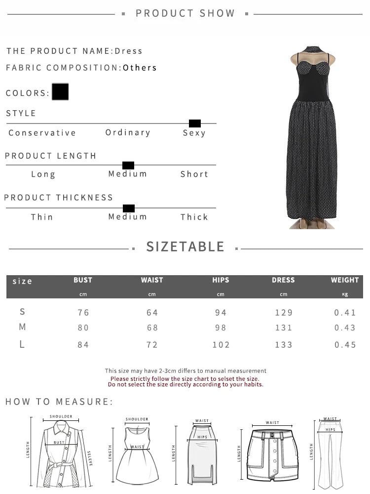 Elegant Party Sling Dress+Scarf Woman Low-Neck Backless Polka Dot Print Sleeveless Mesh Patchwork Hem Ruched Vestidos