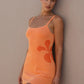 Spaghetti Strap Print Knit Mini Dress For Woman Robe Summer New Sleeveless Backless Beach Holiday Club Dress Knitwear