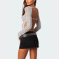 Women Open Back Knit Top Hollow Out Ripped Sweaters Long Sleeve Distressed Sheer Backless Crochet Crop Tops Vintage