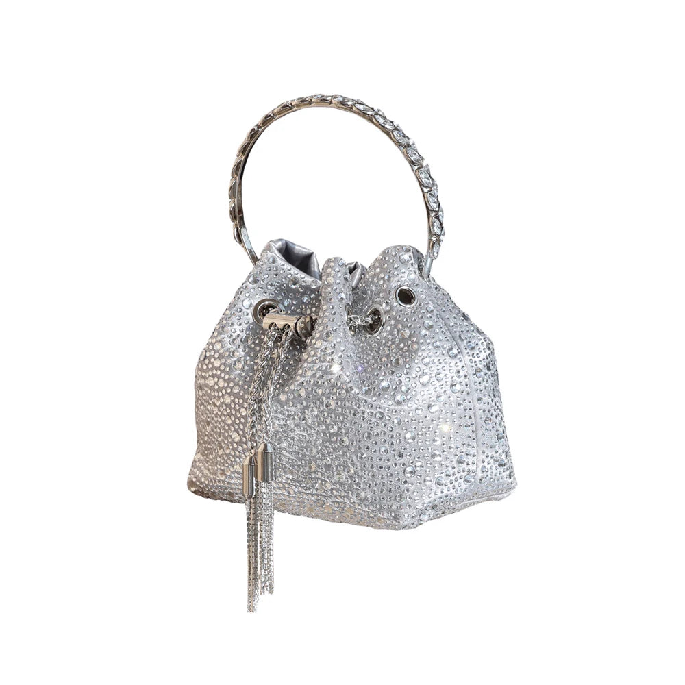 Rhinestones Evening clutch Bag Purses and handbag luxury Designer shoulder bag Shiny Crystal Clutch purse bucket bag