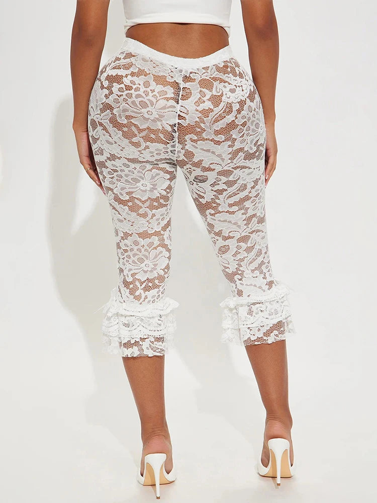 Jacquard Sexy Shorts Women Shirring Tierred Coquette Chic Summer Hipster Wild Basic Midnight Club Party Mid Bottom