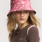 Patchwork Print Bucket Hat with Floral Pattern, Retro Mixed Block Sun Hat for Daily Outdoor, Chic Aesthetic Headwear