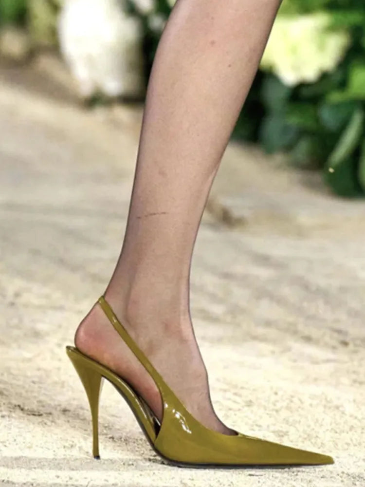 European and American Spring/Summer New Pointed Stiletto Sandals Fashionable and Sexy Party Wedding Women's High Heel Sandals
