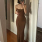 Strap Backless Long Maxi Dresses Party Club Vacation Outfits for Women Sexy Casual Summer Dress 2024 Wholesale