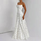 Lace Up Sleeveless Backless Maxi Dress Sexy Elegant White Evening Dresses Woman Party Wear