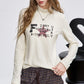 2025 Winter New Arrivals Y2K Slim Fit Half Neck Graphic Long Sleeve T-shirt For Woman