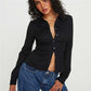 Women Stripe Shirts Blouse Fashion Long Sleeve Laple Button Down Slim Fit Tops Office Ladies Streetwear for Casual Daily
