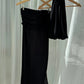 Halter Backless Crop Top And Ruched Maxi Skirt 2 Piece Set Sheer Mesh Sleeveless Y2K Summer Outfits For Women Club Party