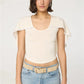 Coquette Style Lace Trim Cape Top Sleeveless U-Neck Slim Fit Cropped Blouse Y2K Vintage Aesthetic Women's Top