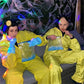 Adult Breaking Bad Cosplay Yellow Hazmat Coverall Jumpsuit Full Zip Disposable Protective Suit Halloween Carnival Party