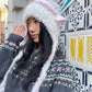 Y2K Sweet Macaron Goat Ear Pom Pom Beanie For Women