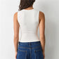 Women's Summer Tank Tops Stylish Solid Color Hollow Out Design Crew Neck Sleeveless Slim Fit Vest Shirt Y2K Streetwear